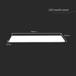 40W LED Панел 1200x300 мм Backlit 140 lm/W 4000K