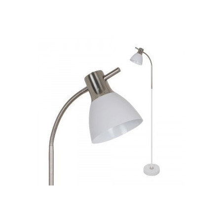 WALL LAMP E27 60W SAND WHIT + SATIN NICKEL - 3704