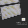 500W LED Прожектор С Кабел (1M) 4000K Черно Тяло IP65 120LM/W