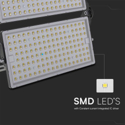 500W LED Прожектор С Кабел (1M) 6400K Черно Тяло IP65 120LM/W