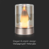 2W Декоративна Лампа Свещ Шампанско + Амбър 3000К