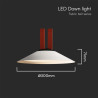 20W LED Магнитен Осветител Въже 120`D 3000K Пясъчно Бяло Тяло 3 Години Гаранция