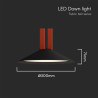 20W LED Магнитен Осветител Въже 120`D 3000K Пясъчно Черно Тяло 3 Години Гаранция