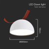 20W LED Магнитен Осветител Въже 120`D 3000K Пясъчно Бяло Тяло 3 Години Гаранция