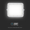 6W LED Соларен Прожектор 6400K Сменяема Батерия Бяло Тяло