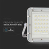 10W LED Соларен Прожектор 4000K Сменяема Батерия Бяло Тяло