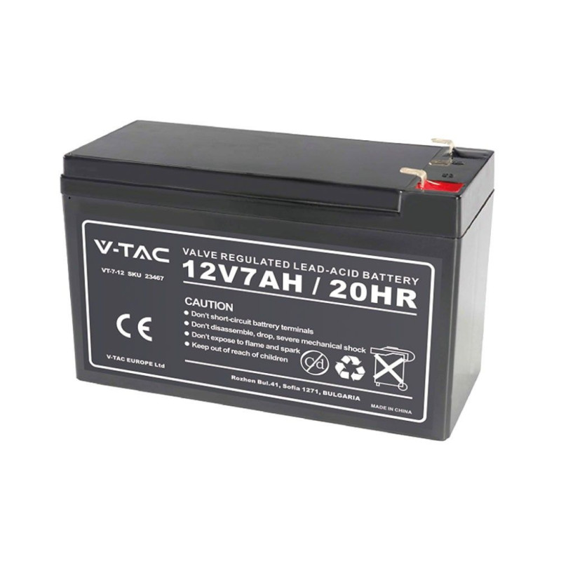 7Ah 12V Акумулаторна Батерия T2 151*65*94(100) мм