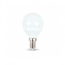 LED Крушка - SAMSUNG ЧИП 5.5W E14 P45 Топло Бяла Светлина 3000K 5 години гаранция - 168