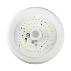 12W LED Плафон Със Сензор SAMSUNG Чип 3 в 1 Кръг Бяло Тяло