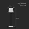 5W LED Магнитна Соларна Настолна Лампа С Батерия 3600mAh CCT: 3IN1 Бяло Тяло Димираща