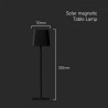 5W LED Магнитна Соларна Настолна Лампа С Батерия 3600mAh CCT: 3IN1 Черно Тяло Димираща