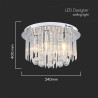LED Плафон Дизайн Кристал D400 5*E14