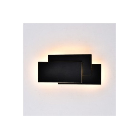 12W LED Стенна Лампа Черно Тяло IP20 Неутрално Бяла Светлина - 8205