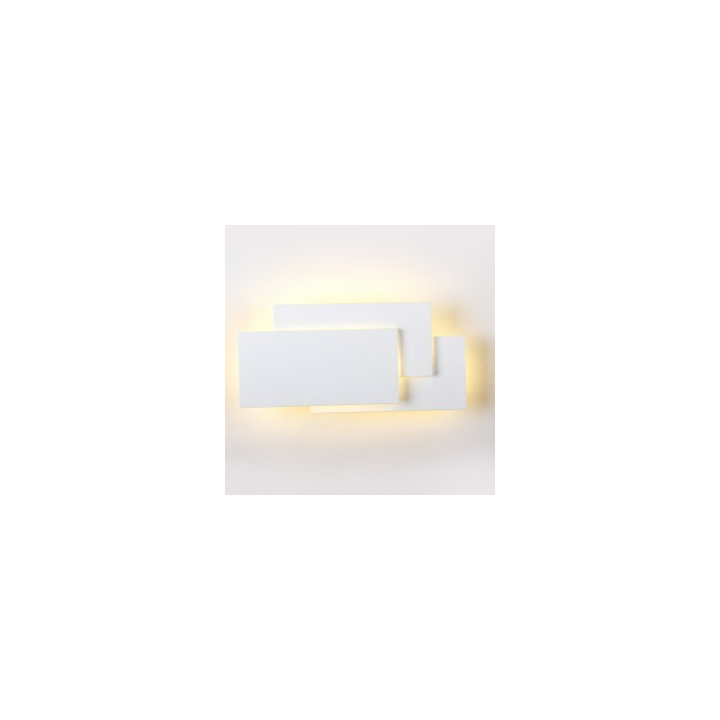 12W LED Стенна Лампа Бяло Тяло IP20 Топло Бяла Светлина - 8202