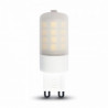 LED Spotlight - 3W G9 Plastic Milk Cover Natural White Dimmable - 7254