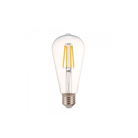 LED Bulb - 4W Filament E27 Clear Cover ST64 Warm White Dimmable - 7414