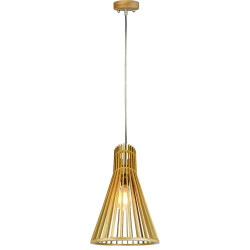 WOODEN PENDANT LIGHT WITH...